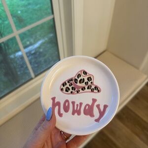 Howdy Ceramic Trinket Dish